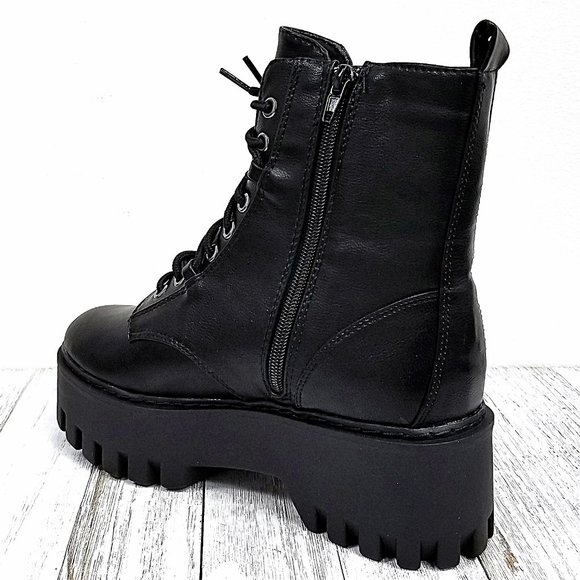 lace up front platform combat boots